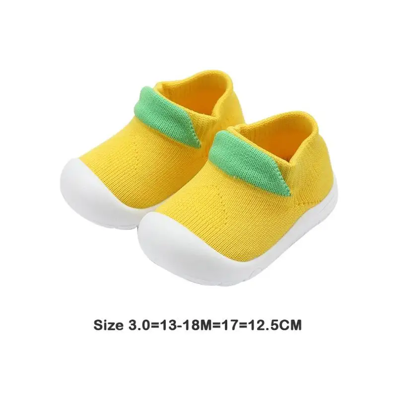 Yellow 19-24M A 1 пара обуви/стельки; милая Осенняя обувь для мальчиков; Повседневная вязаная нескользящая обувь с мягкой подошвой для малышей - Цвет: Yellow 19-24M A