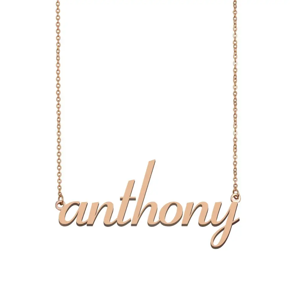 anthony Name Necklace, Custom Name 