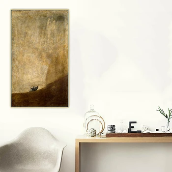 

Citon Francisco Goya《Dog half-submerged》Canvas Art Oil Painting Artwork Poster Picture Wall Background Decor Home Decoration