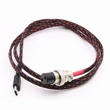 1 м GX16 2Pin к type-C USB DC кабель питания для линейного PSU LPS Hi-Fi шнур питания для подключения к источнику постоянного тока