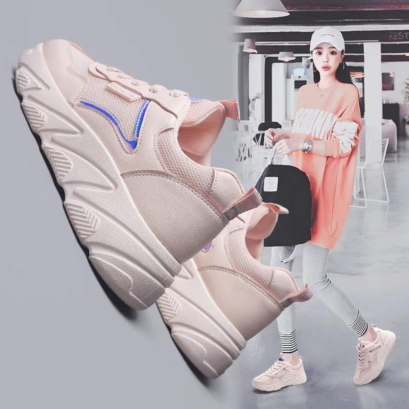 

Summer WOMEN'S Shoes Thick Bottomed INS Dad Shoes Casual Sports Shoes Network Board Shoes Shoes