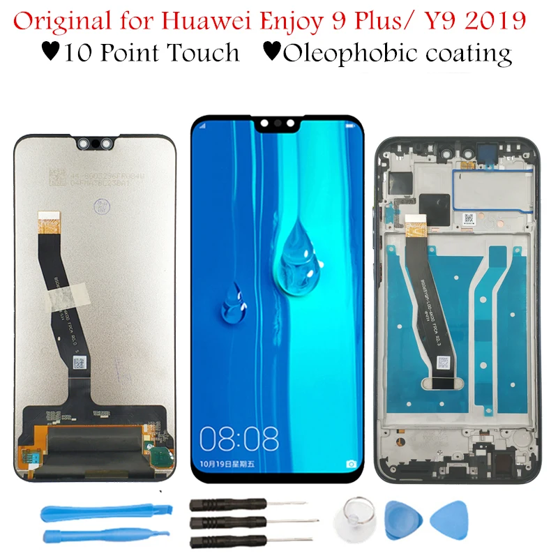 

Original 6.5" for Huawei Y9 2019/ Enjoy 9 Plus LCD Display Touch Screen Frame Digitizer Assembly LCD TouchScreen Repair Parts