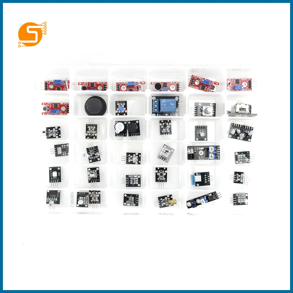 S Робот 37 шт. набор сенсорных модулей для Arduino Diy Kit Raspberry Pi 3/2 Модель B 37 в 1 сенсор s комплект EC6