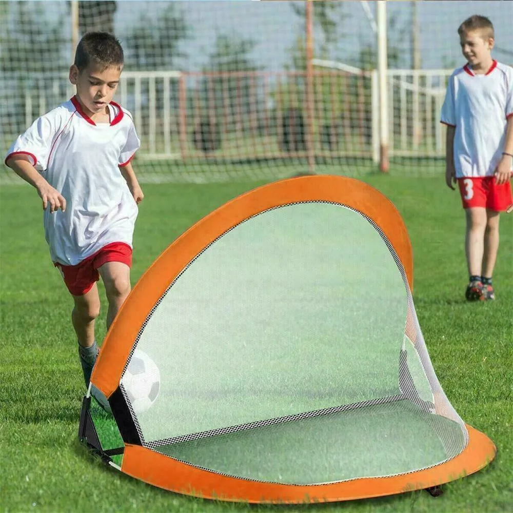 

Kids Portable Folding Football Goal-Net Outdoor-Play Training Gate Soccer Outdoor Training Net Goal Accessory Fitness Equipment