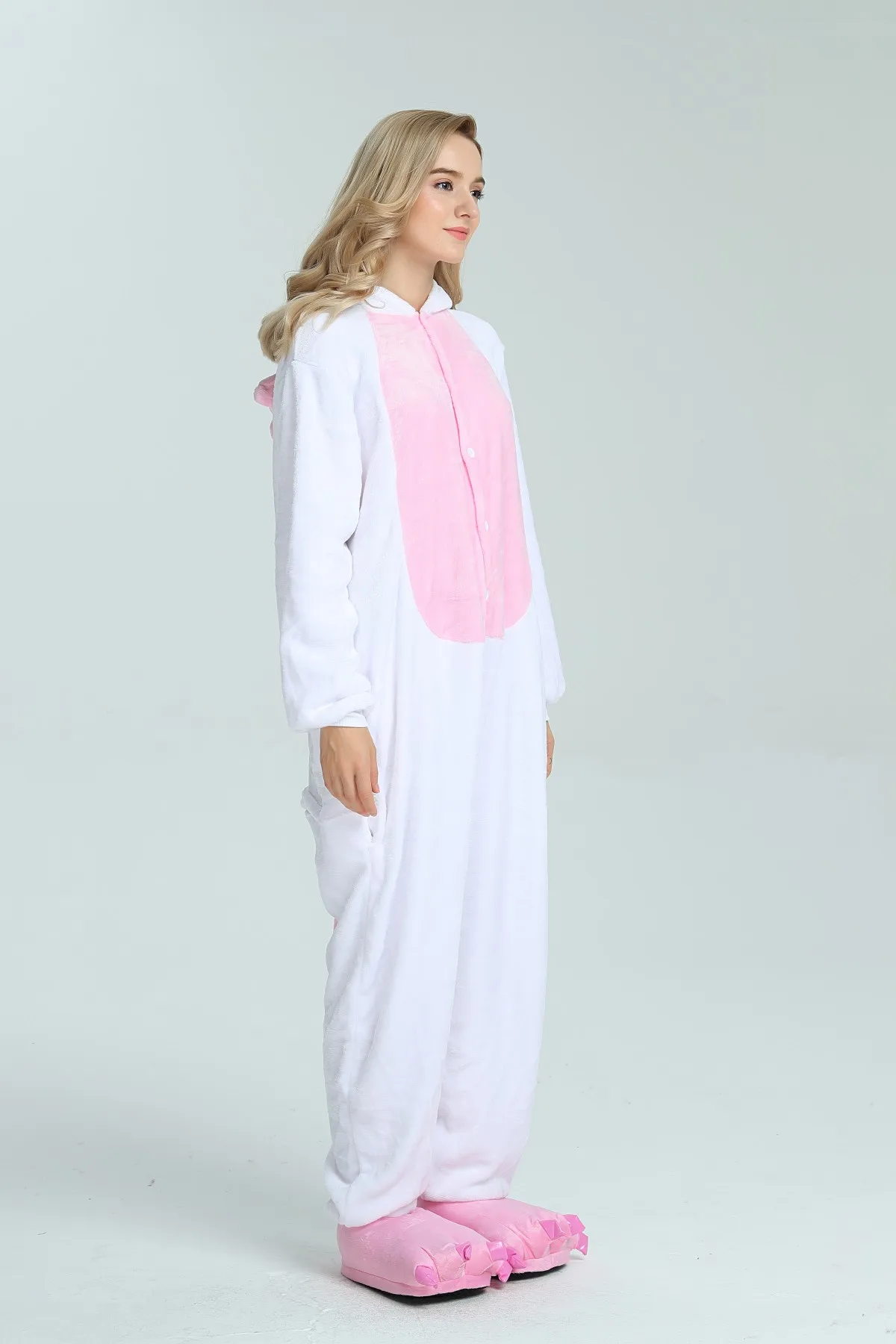 Kigurumi Unicorn Pajama Adult Animal Stitch Onesie Boys Girls Women Men Couple Winter Pajama Suit Sleepwear Flannel Pijama