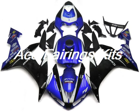 Инжектор ABS Полный Обтекатель подходит для Yamaha R1 2004 2005 2006 04 05 06 YZF R1 полный обтекатель комплект с крышкой бака синий