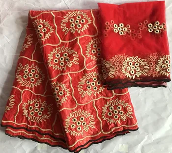 

bazin brode getzner african lace fabric embroidered african bazin riche getzner fabric 2+5yards nigerian lace fabrics KY-B24