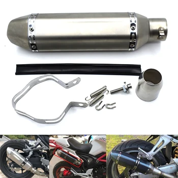 

Universal 51mm Motorcycle parts Exhaust Stainless Steel Motorbike Exhaust Pipe For KTM Duke 200 390 125 RC125 RC200 RC390 125Duk
