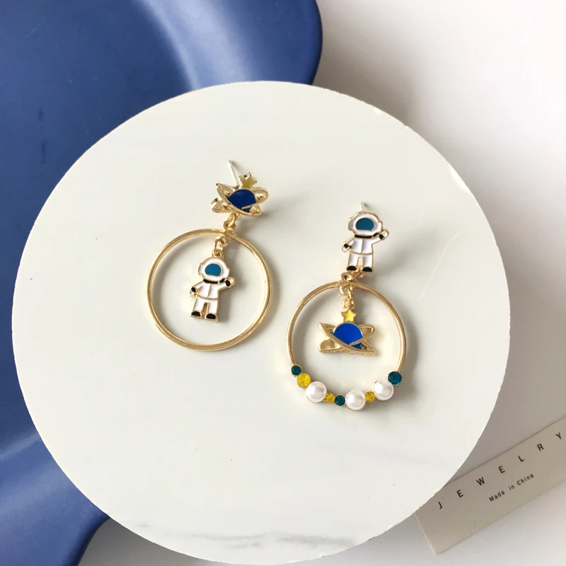 Kawaii Planet Astronaut Earrings - Limited Edition