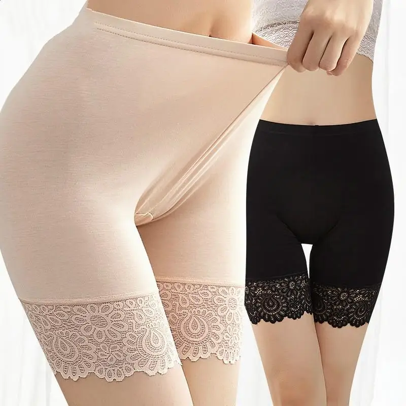 40KG-80KG Women Plus Big Size Safety Pants safety shorts safety pants women shorts underwear Soft And Comfortable Modal Material Shorts With Lace Panties