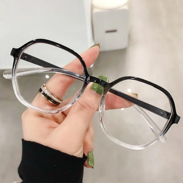 Polygon Frame Myopia Glasses Women Men Nearsighted Eyewear with Diopters Minus 0 -1.0 -1.5 -2.0 -2.5 -3.0 -3.5 -4.0 -4.5 -5.0 -6 4