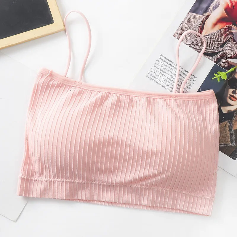 Women Cotton Underwear Tube Top Bra Ladies Thread Bra Comfort Tank Up Women Sports Sexy Top Female Crop Sexy Lingerie