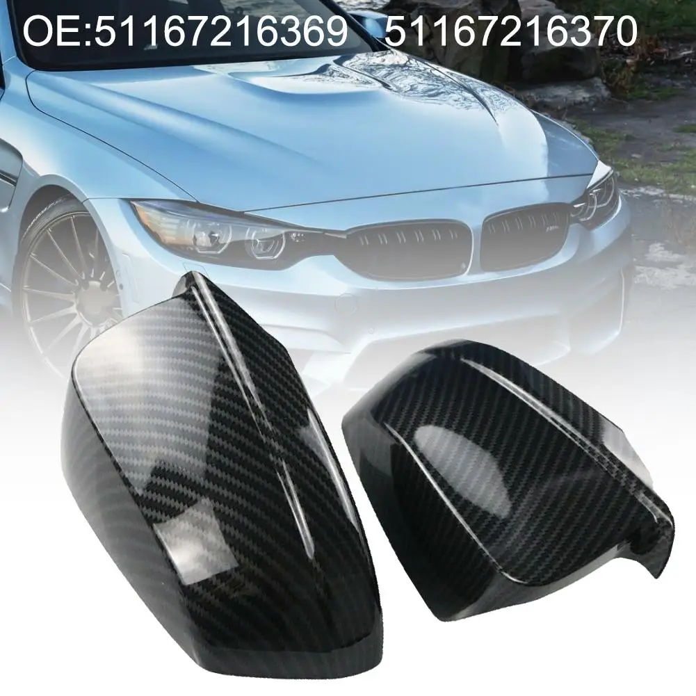 1 пара углеродного волокна боковое зеркало крышки для BM-W 5 серии F10 F18 2010-2013