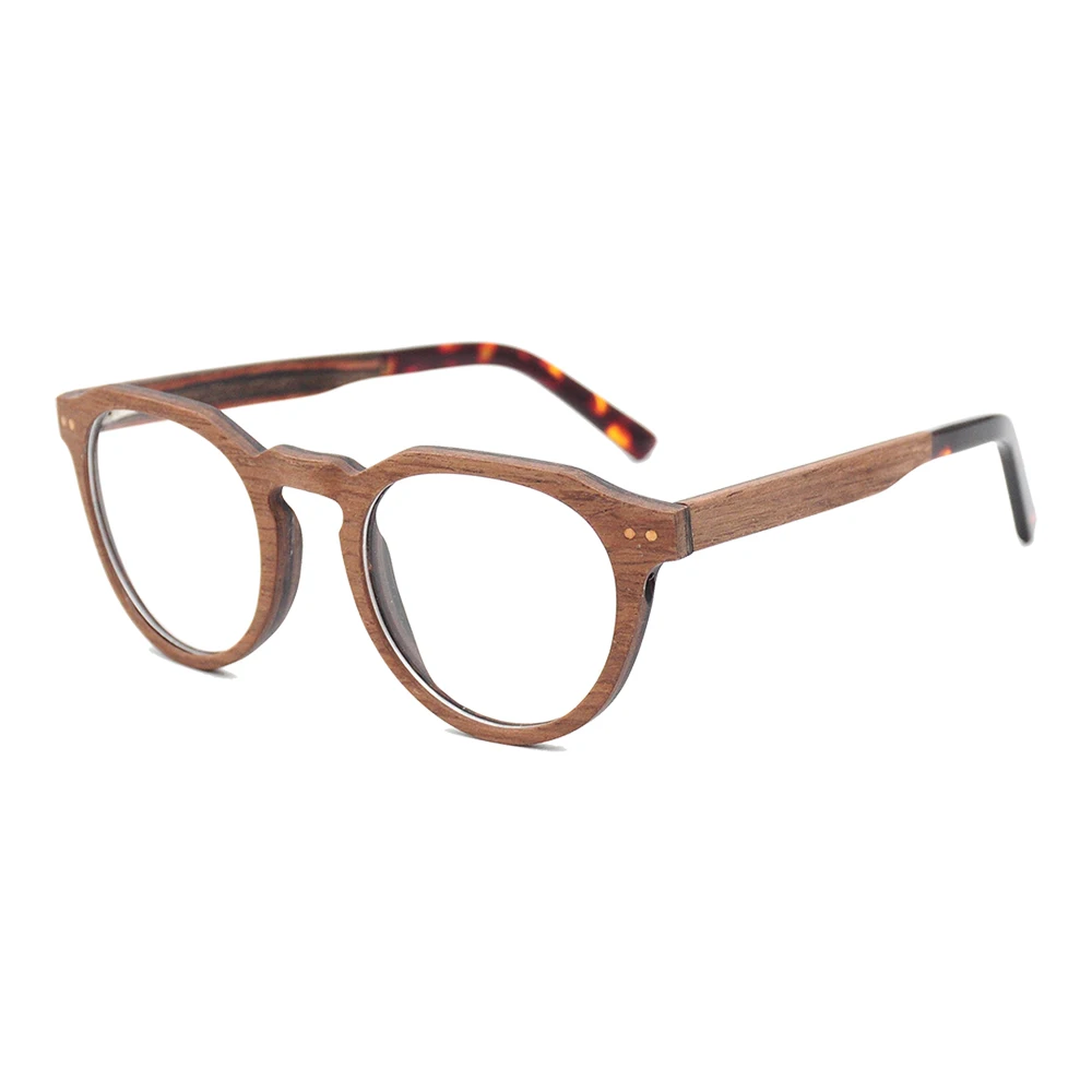 LONSY круглые деревянные очки Venner, оправа ретро для женщин и мужчин ...