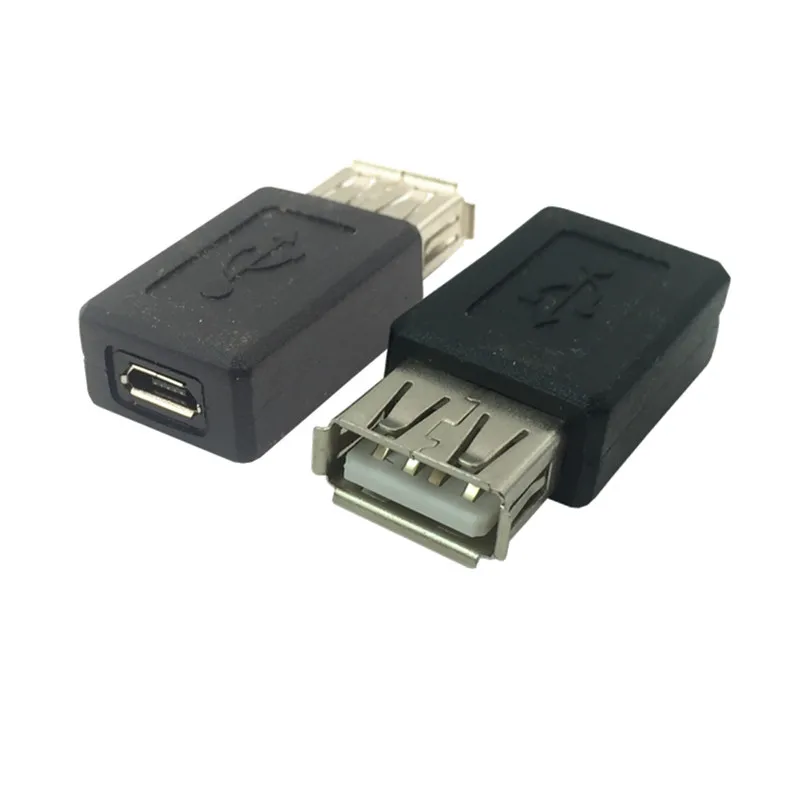 1pcs USB 2.0 Female to Micro USB Female Adapter