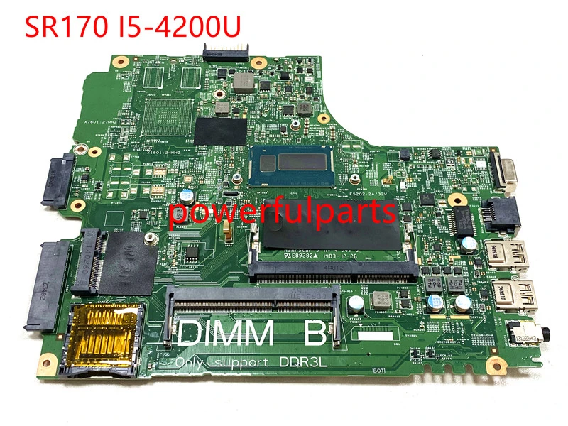100% Working For Dell  Latitude 3440 laptop motherboard 0JHWYN CN-0JHWYN 13221-1 DL340-HSW with i5-4200u working perfect