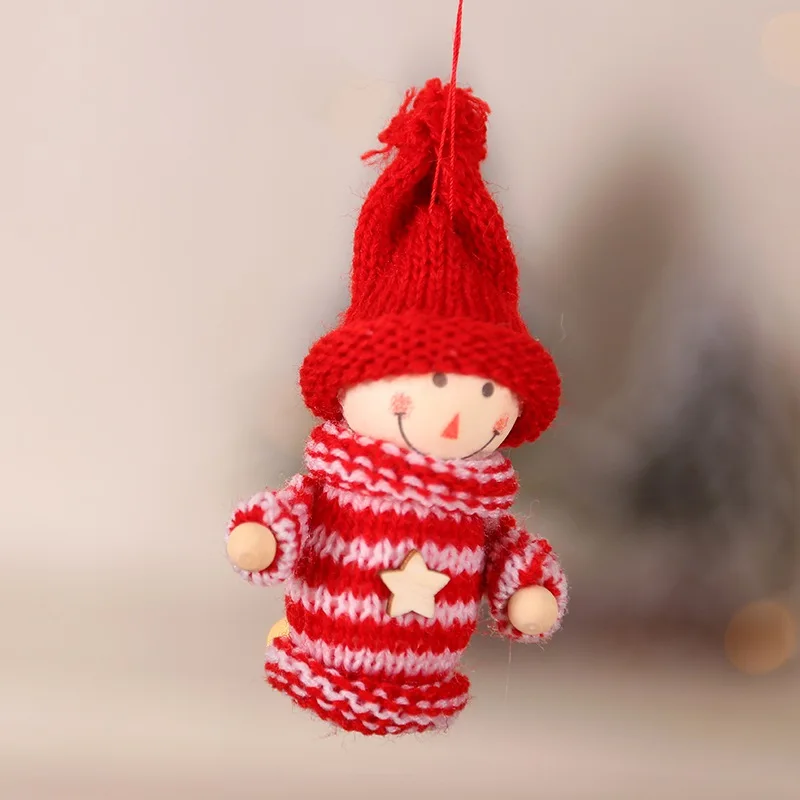 Knitted Doll Christmas navidad Tree Decorations Boy/Girl/Old Man Hanging Pendant Holiday Indoor Party Favor Decor