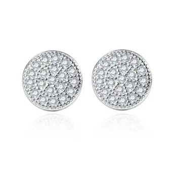 

2020 New Fashion jewelry 925 sterling silver Earrings Crystal from Austrian New Woman name earrings Twins micro set