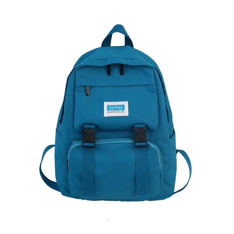 Fashion Ladies Backpack Female Bookbag for girls Stylish School Bag Women Backpack for School Teenagers Girls Mochila School Bag - Цвет: blue small