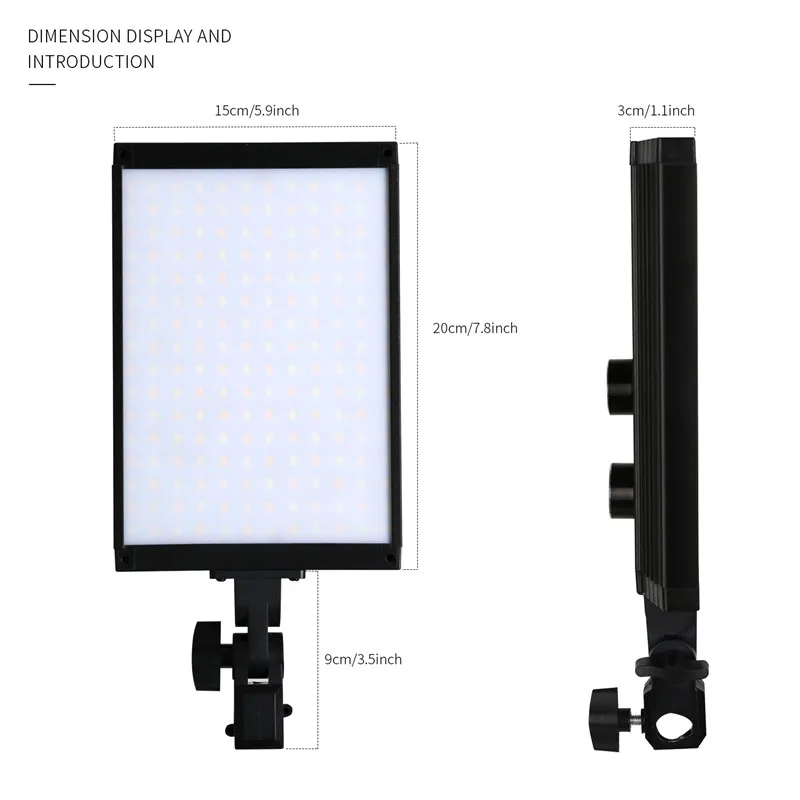 20 см* 15 см* 3 см освещение для фотосъемки легкая Портативная Цифровая видеокамера светодиодный свет Дополнительная лампа с 192 бусинами светодиодный светильник