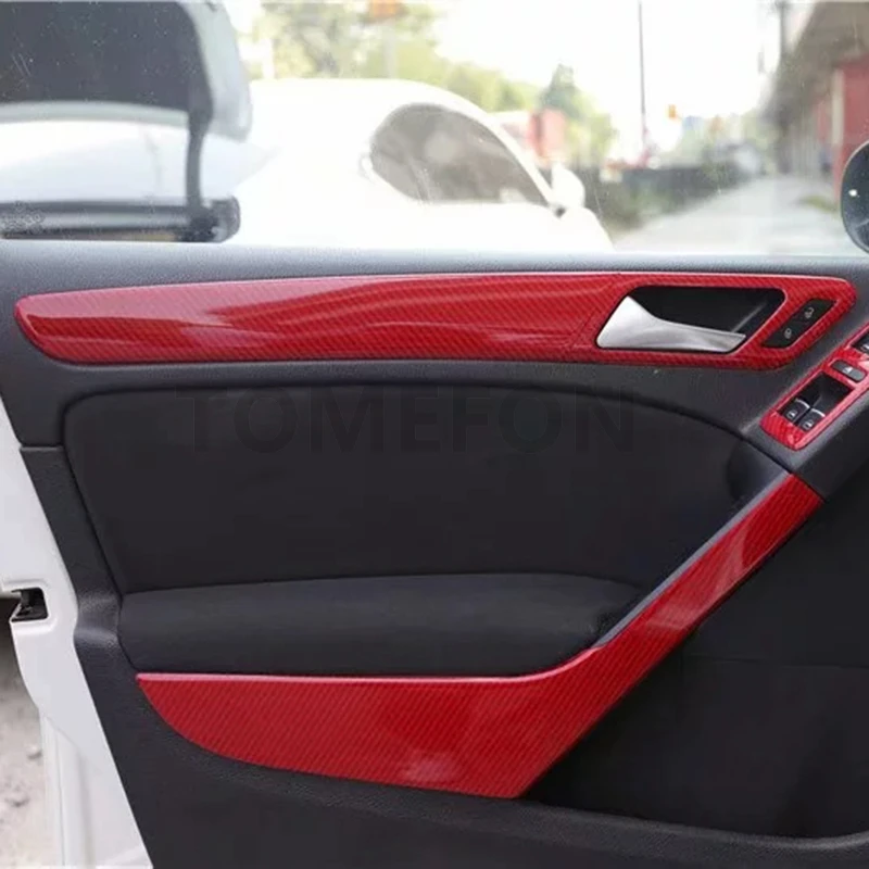 TOMEFON для Volkswagen Golf 6 MK6 2010 2011 2012 переключения передач, дверная ручка, оконный переключатель, кнопка переменного тока, держатель для стакана воды, накладка