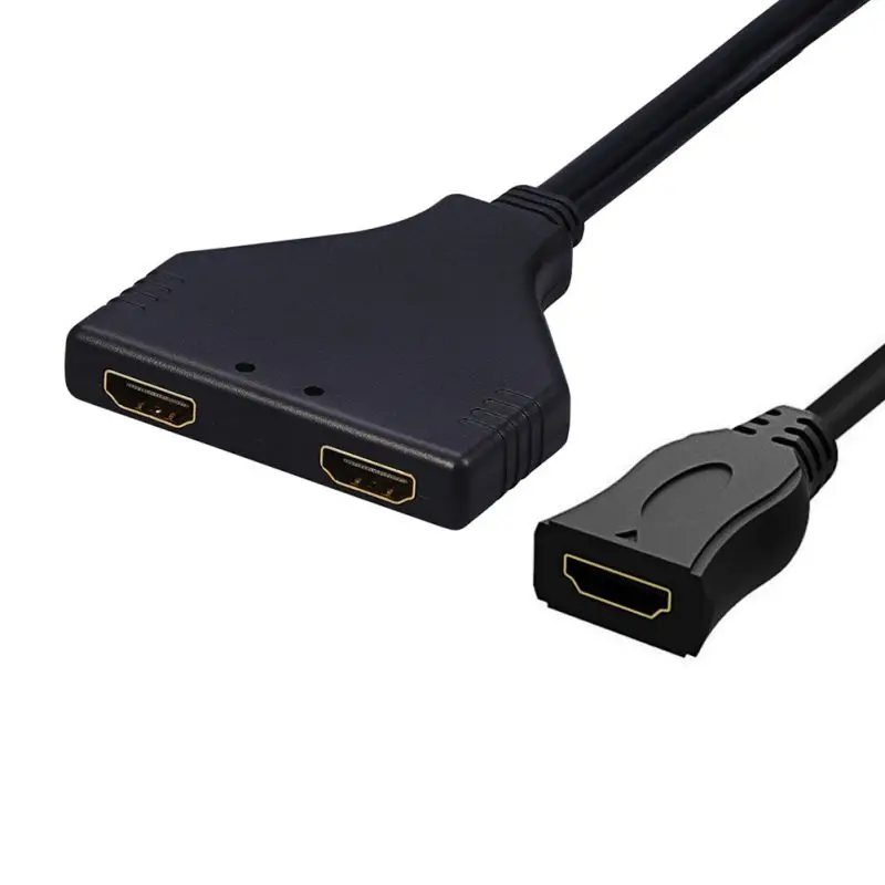 Сплиттер кабель для HDMI 2,0 один Женский на два женский двойной 4K x 2K 30HZ конвертер адаптер Шнур