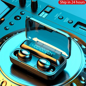 

Ottwn F9 TWS Bluetooth earphone 5.0 1500mAh Charging Box Wireless earphones 9D Stereo Sports Headset Waterproof Earbuds With Mic