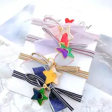 Звездное небо голова Веревка мешок почта сетка красный маленький свежий лес женский Отдел Резиновая лента для волос кольцо девушка сердце орнамент галстук для волос