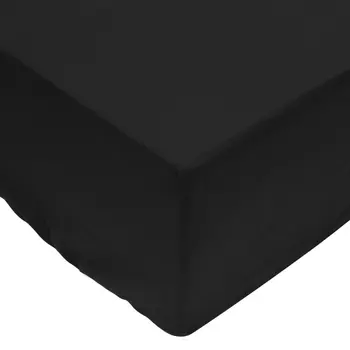 

Vidaxl fitted sheet 2 PCs 140x200 cm cotton Black