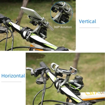 

New Aluminum Alloy Bike Phone Mount Phone Holder With 360 Degree Rotation For IPhone 11/Pro/ Pro Max For 4 To 6.5 Inch Devices