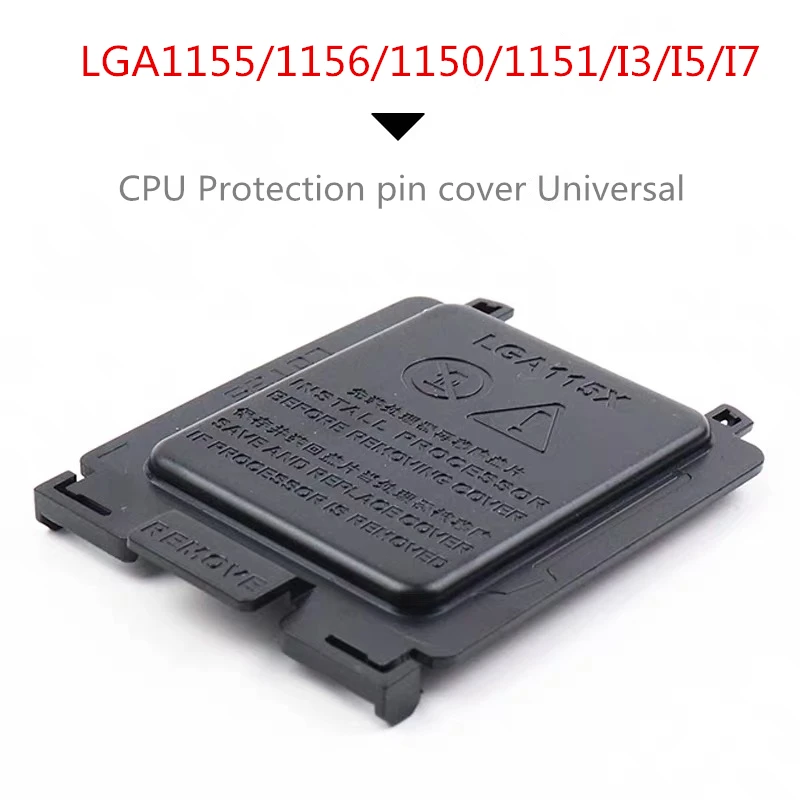 Placa Mãe Universal 100 p para Cpu Capa Preta de Proteção de Cpu com Pino de Proteção para Lga1155 1156 1150 1151 i3 i5 i7 - Imagem 5
