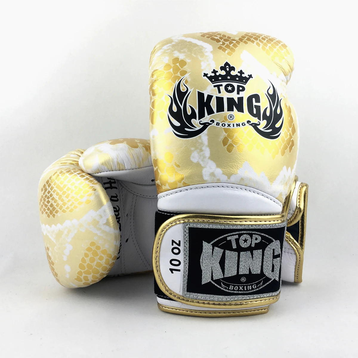 

TOP KING BOXING GLOVES Topking cowhide leather python skin style TK01 muaythai fighters professional man training