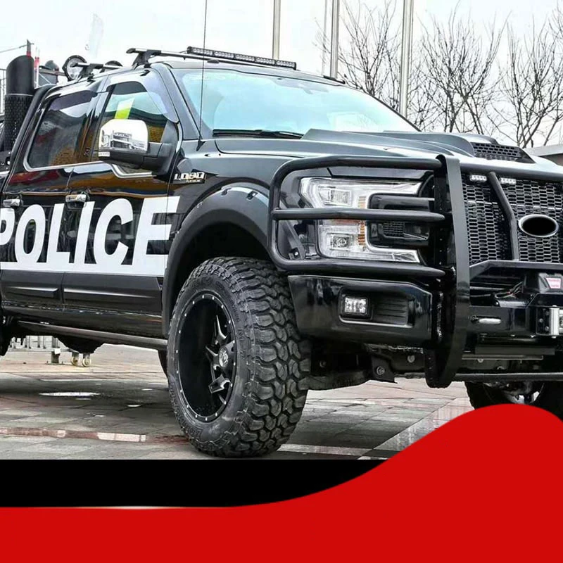 Для Ford F150- колесо для бровей крыло вспышки Карманный заклепки Стиль внедорожный черный чехол для колеса автомобиля Стайлинг Аксессуары