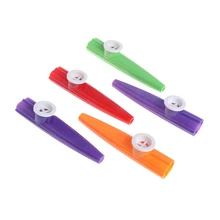 5 шт смешанных цветов Orff пластиковый казу Губная гармошка флейта детская вечеринка подарок игрушка
