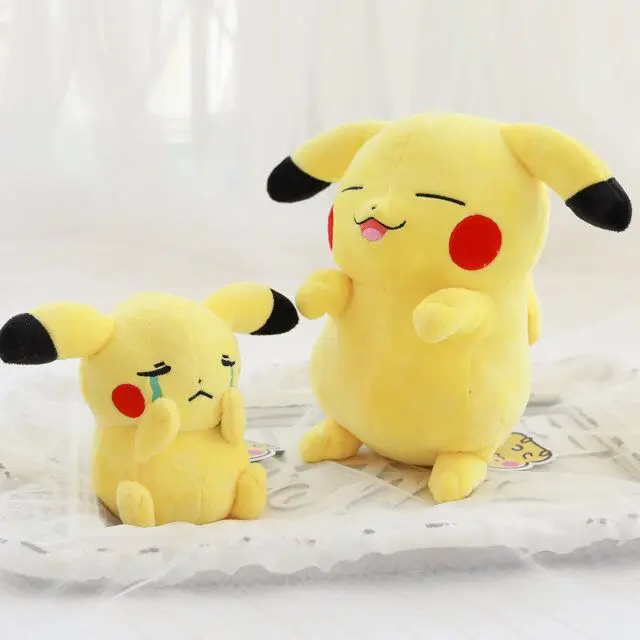 Takara Tomy Покемон милое Экспрессия плюшевый Пикачу действующая плачущая Кукла Kawaii аниме мягкие милые подарки для детей