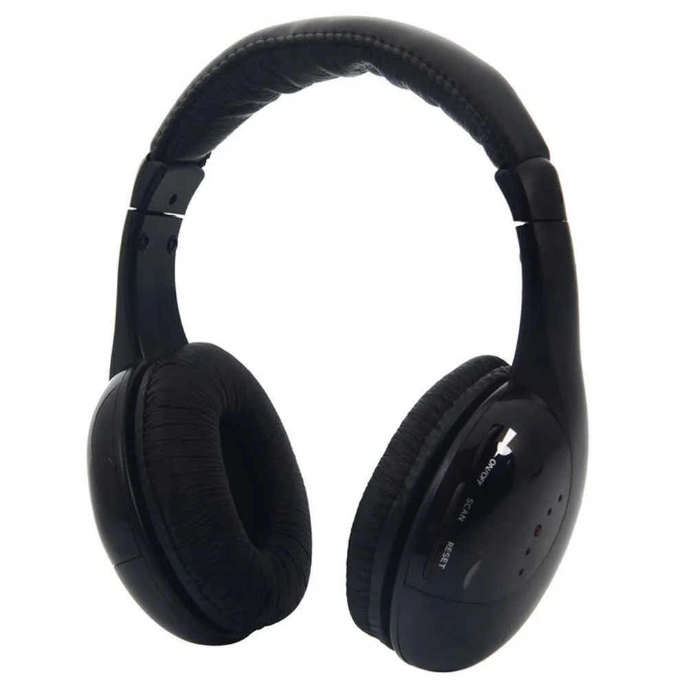 New Arrival Foldable Wireless Headphone Gaming Headset Cordless Earphones with RF Mic for PC TV DVD CD MP3 MP4