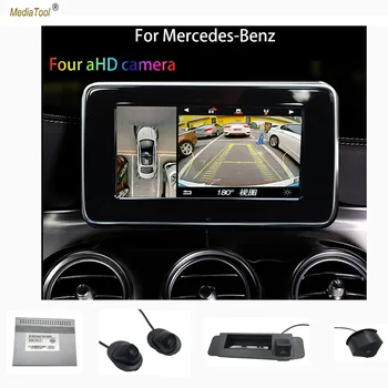 

Bird View 360 Degree Panorama For Mercedes C GLE GLA CLA All Round View with Smart Guidelines Car Reversing Assistance System