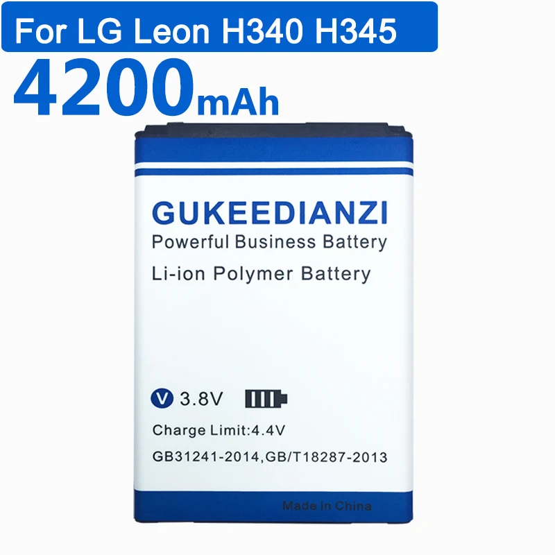 Аккумулятор GUKEEDIANZI 4200 мАч для LG Leon H340 H345 MS345 H343 Risio C40 L50 D213N дань 2 LS665 H324 + блок