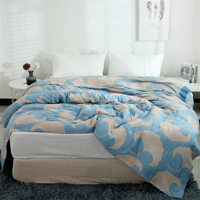 200*230 см Высокое качество дышащее одеяло пледы из бамбукового волокна; Одеяло s покрывала 4 слоя Муслин Хлопок, Бамбук одеяло для дивана - Цвет: 200x230cm