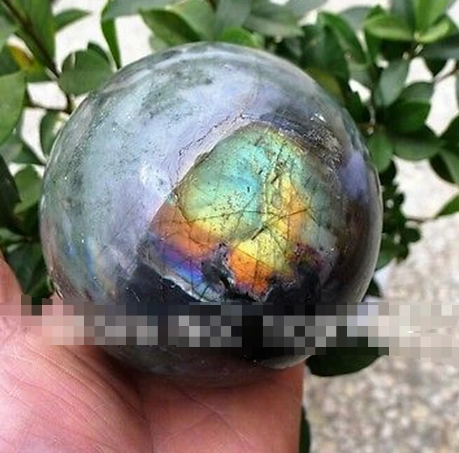 902+++ натуральный Лабрадорит хрустальный шар Сферический Рейки Исцеление