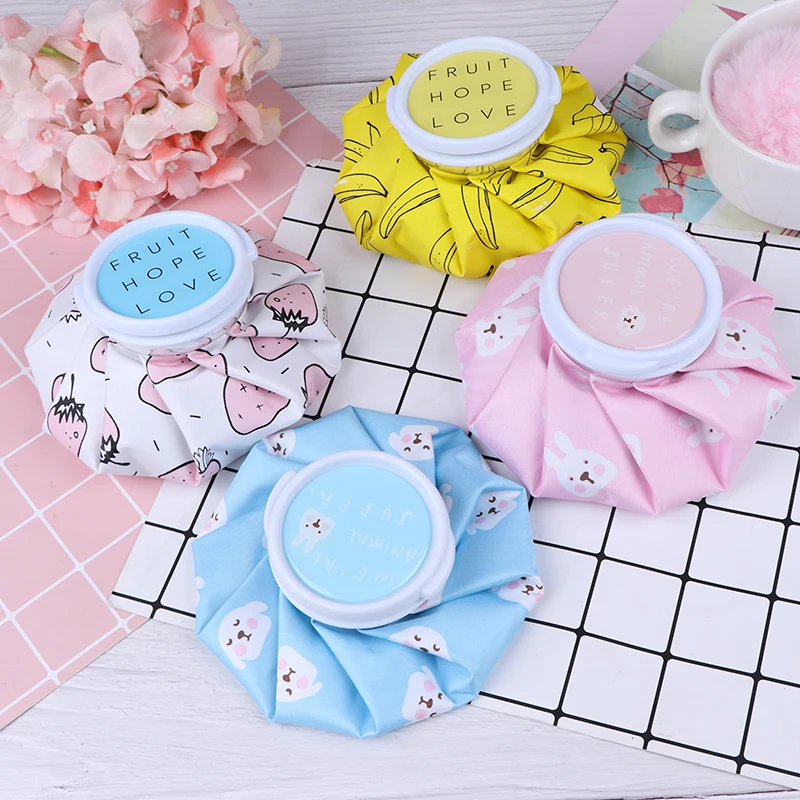 Ice Bag Cartoon Cold Hot Water Bag Reusable Ice Bag Cup Cold Therapy Pain Relief Heat Pack Injury First Aid Health Care Supplies