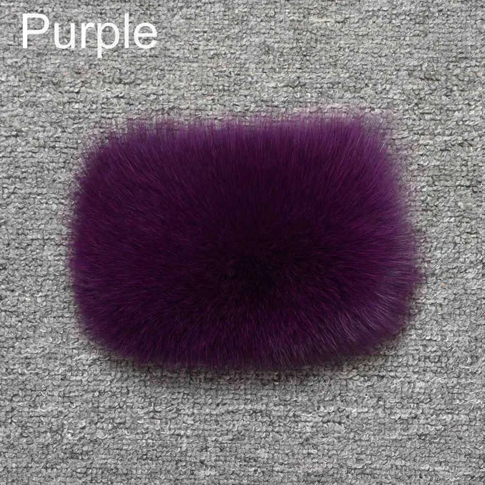 Purple Натуральный мех пальто для женщин Роскошные толстые теплые модные лисий мех куртки наивысшего качества зимнее пальто S7562 - Цвет: Purple