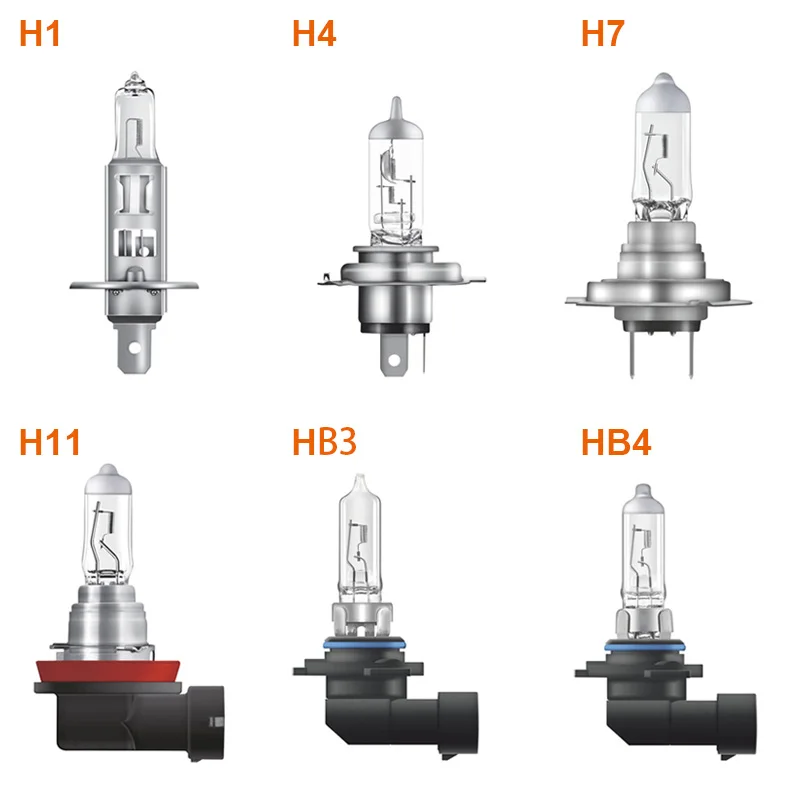 FOR OSRAM H7 H4 H1 H8 H3 H11 9005 9006 HB3 HB4 Night Breaker Laser Halogen  Lamps Fog Light 12V 3700K +150% Brightness (2 pieces)