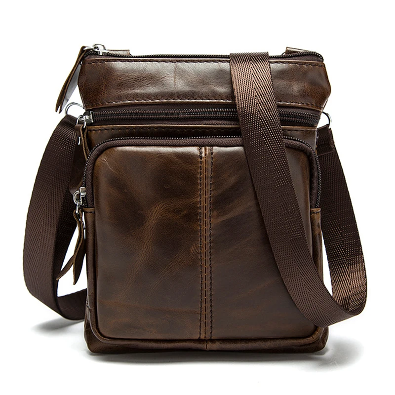 

Newsbirds Leather Waist Bag Small Mini Shoulder Bags Belt Phone Pouch Of Men Male Cigarette Bags Mini Crossbody Bag