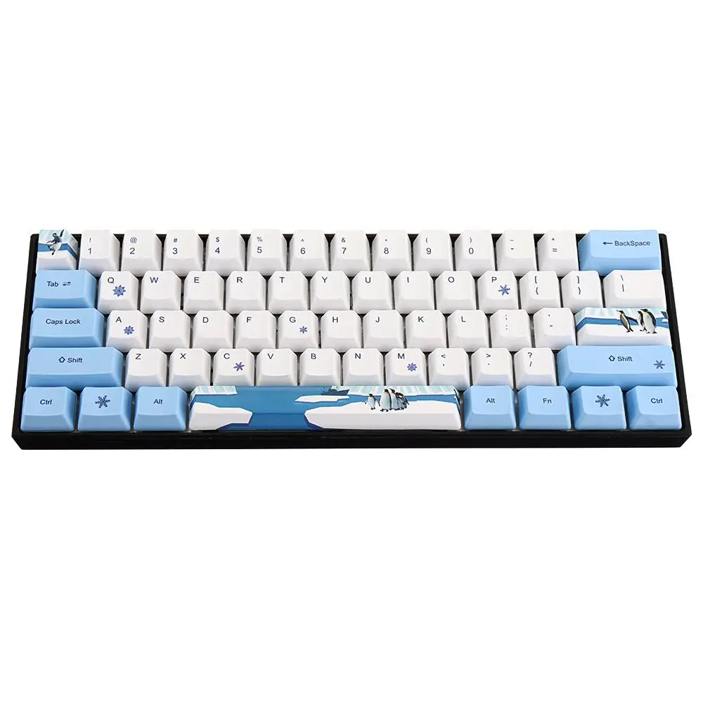 Teclado de Jogo Mecânico para Computador Keycap para Gk61 Penguin Keycap Sublimação Perfil Oem Gk64 Portátil Desktop Pbt