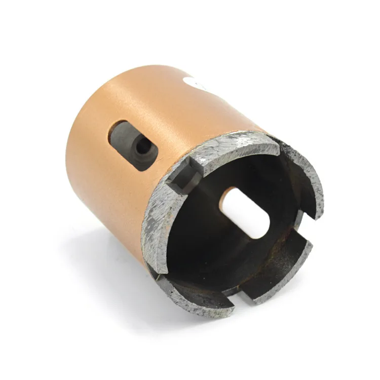 Gold Sintered Marble Hole Opener Sintered Diamond Set Granite Marble Cobblestone Hole Opener