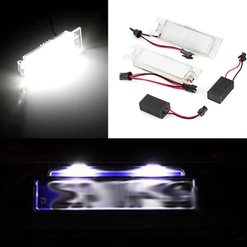 

2pcs Car License Plate Lights 12V LED Lamps signal Light Tail Light for Opel Astra H J Corsa C D Insignia Tigra B Twintop Vectra