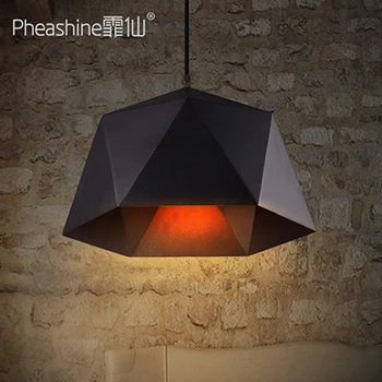 

Loft industrial style decoration grid Restaurant Bar aisle light retro nostalgic clothing store chandelier light