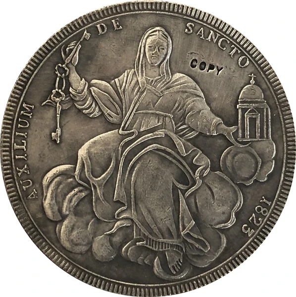Копии монет итальянских штатов 1823 1 Scudo - Leo XII Sede Vacante | Дом и сад