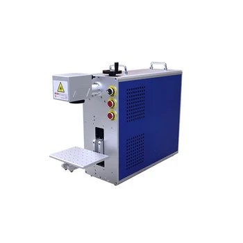 

20W fiber laser marking machine 30W Raycus metal laser engraver machine Nameplate laser marking mach stainless steel